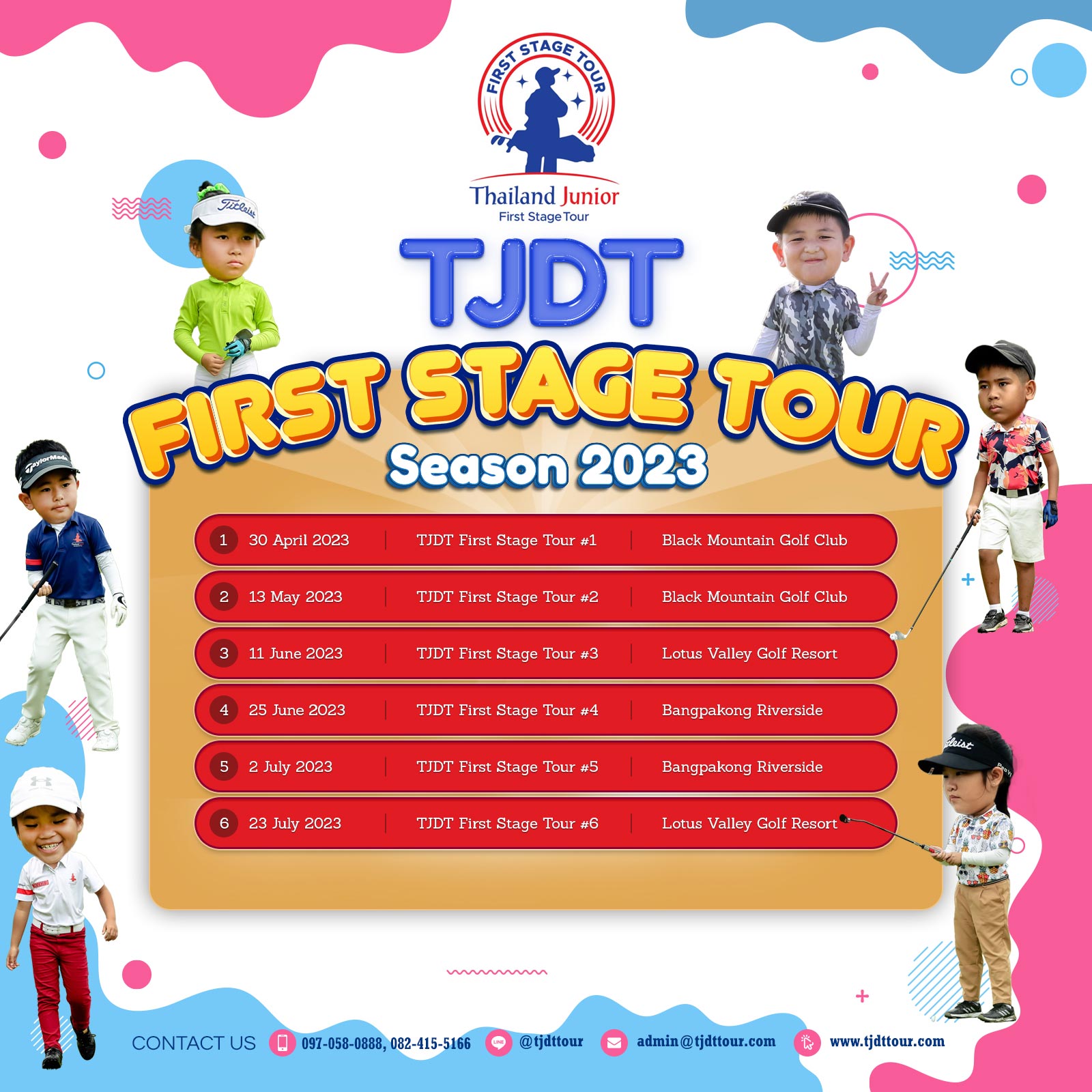 Thailand Junior First Stage Tour One day 18 hole tournament