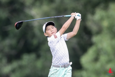 Seinosuke Fukui, a Japanese junior who flew from Japan directly to Thailand to compete in the Thailand Junior Development Tour especially